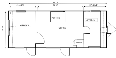 office trailer 10x46